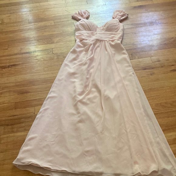 Bill Levkoff Pink Full Length Dress - Picture 2 of 11